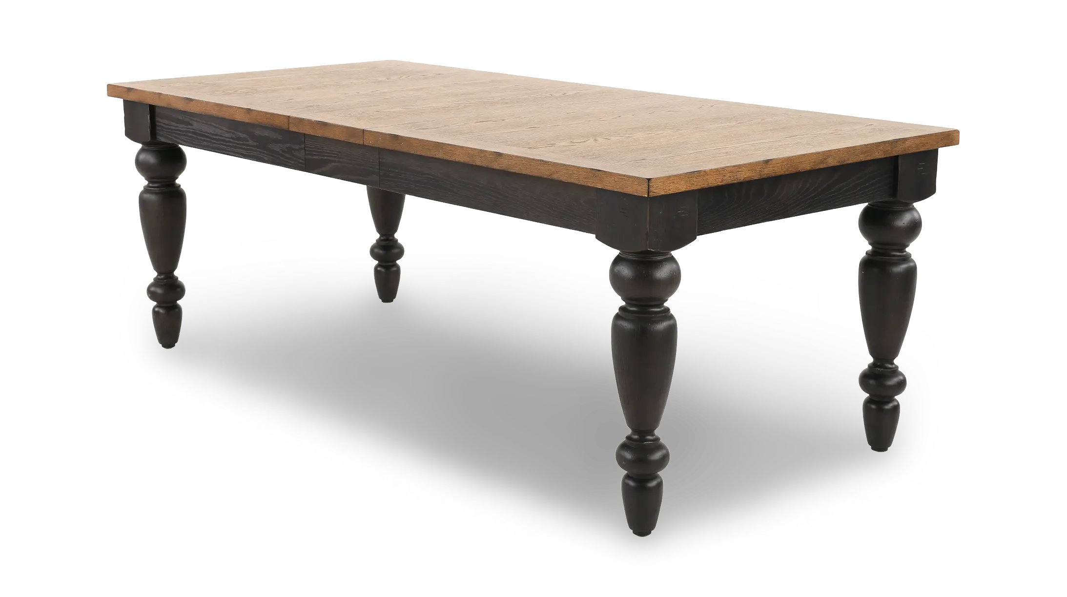 Country Living Oak and Black Dining Table-5