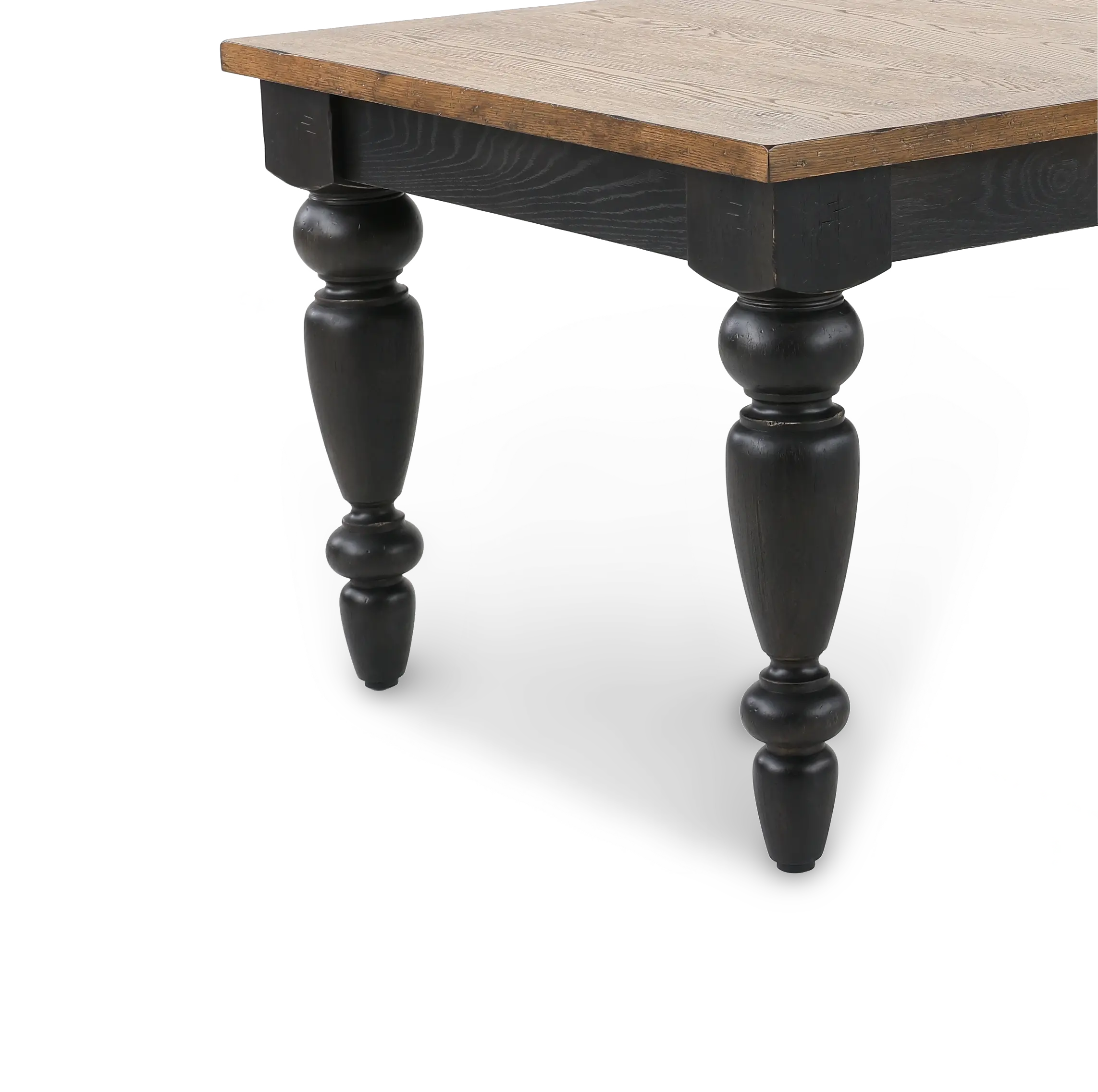Country Living Oak and Black Dining Table-7