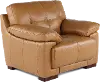 Baron Toffee Brown Leather Chair