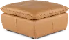 Oslo Off-White Leather Large Ottoman