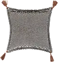 FNA0032020P Fiona II Brown Leather Accent Pillow