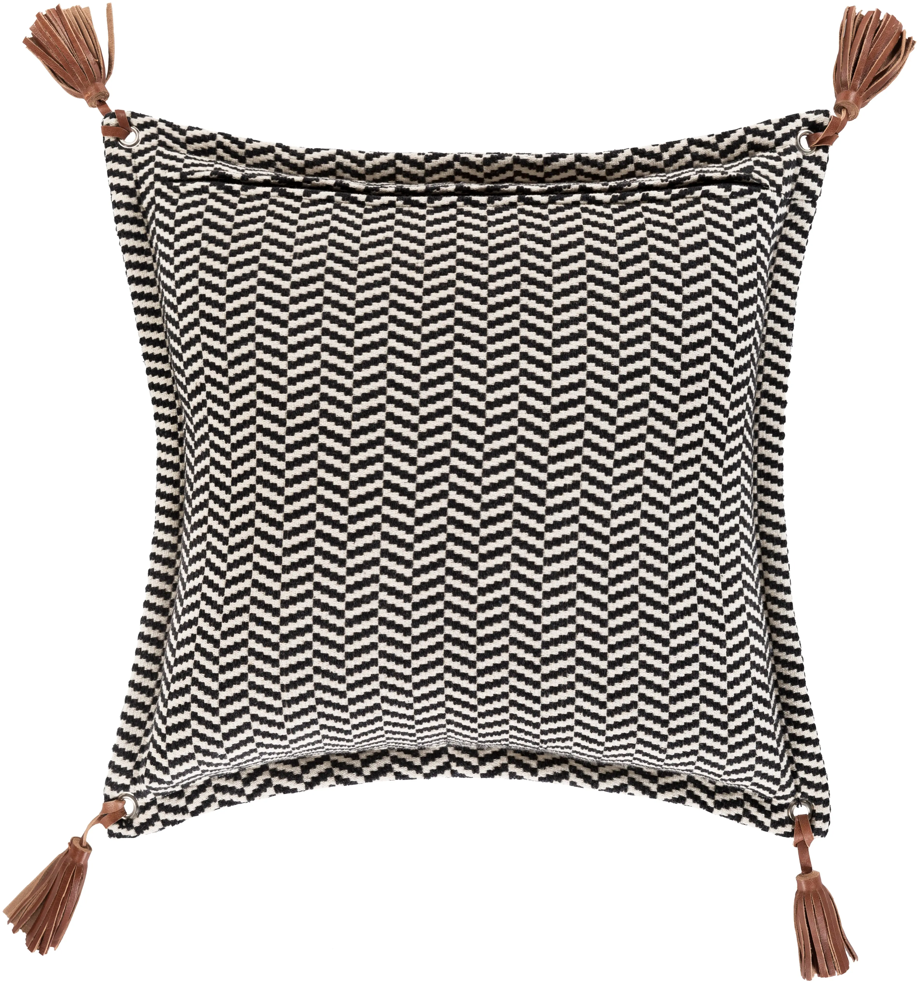 FNA0032020P Fiona II Brown Leather Accent Pillow-3