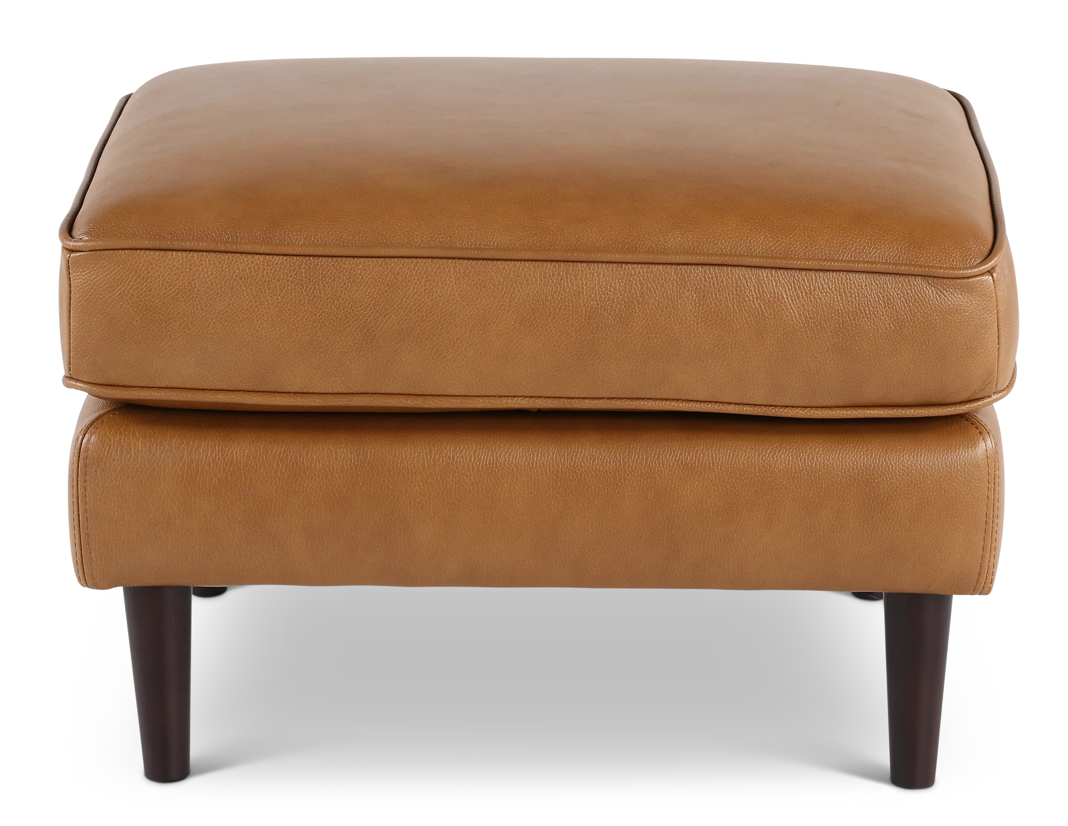 Stark Tan Leather Ottoman-2