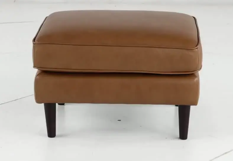 Stark Tan Leather Ottoman-4