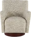 Clara Speckled Tan Swivel Chair