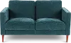 Fern Jade Blue Loveseat