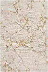 MER2300810 Mermer 8 x 10 Yellow and Beige Area Rug