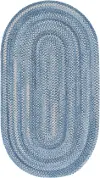 0377VS05000800400 Bambini 5 x 8 Blue Oval Area Rug