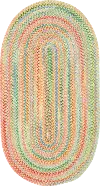 0450VS05000800150 Cutting Garden 5 x 8 Buttercup Oval Area Rug