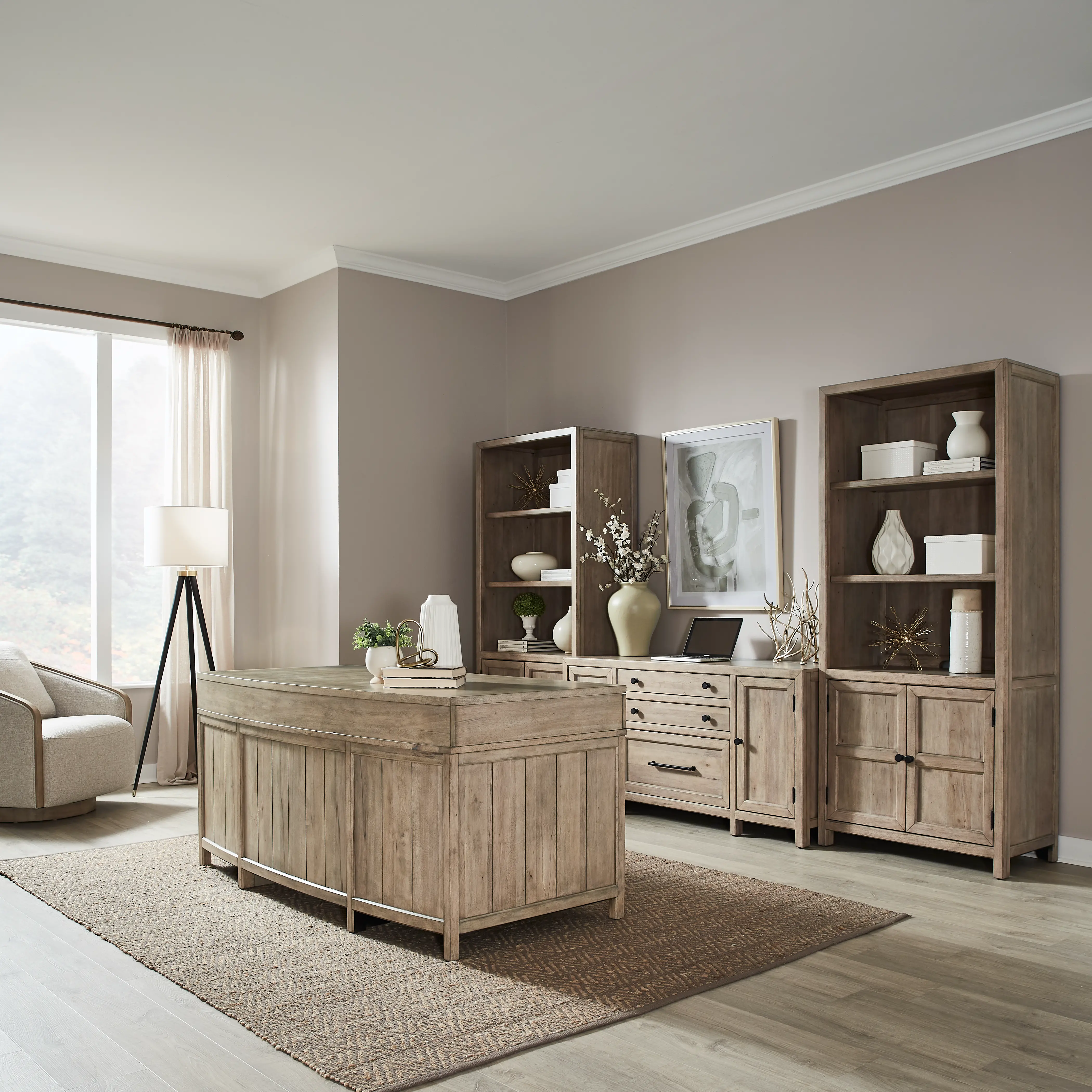 KIT/PROXIMITY-EXDESK Proximity Natural Executive Desk-11