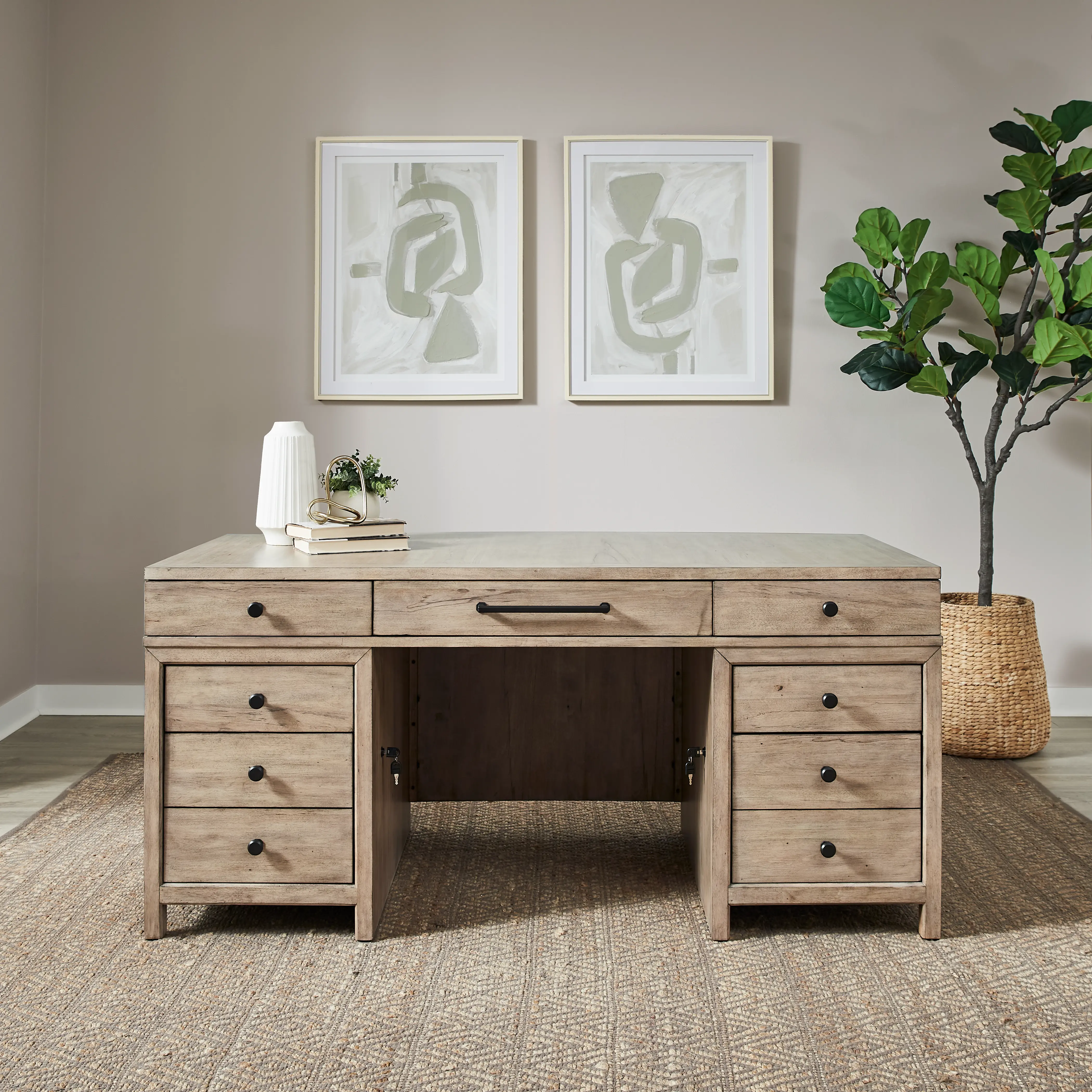 KIT/PROXIMITY-EXDESK Proximity Natural Executive Desk-2