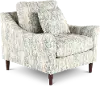 Kinley Abstract Blue and Cream Chair