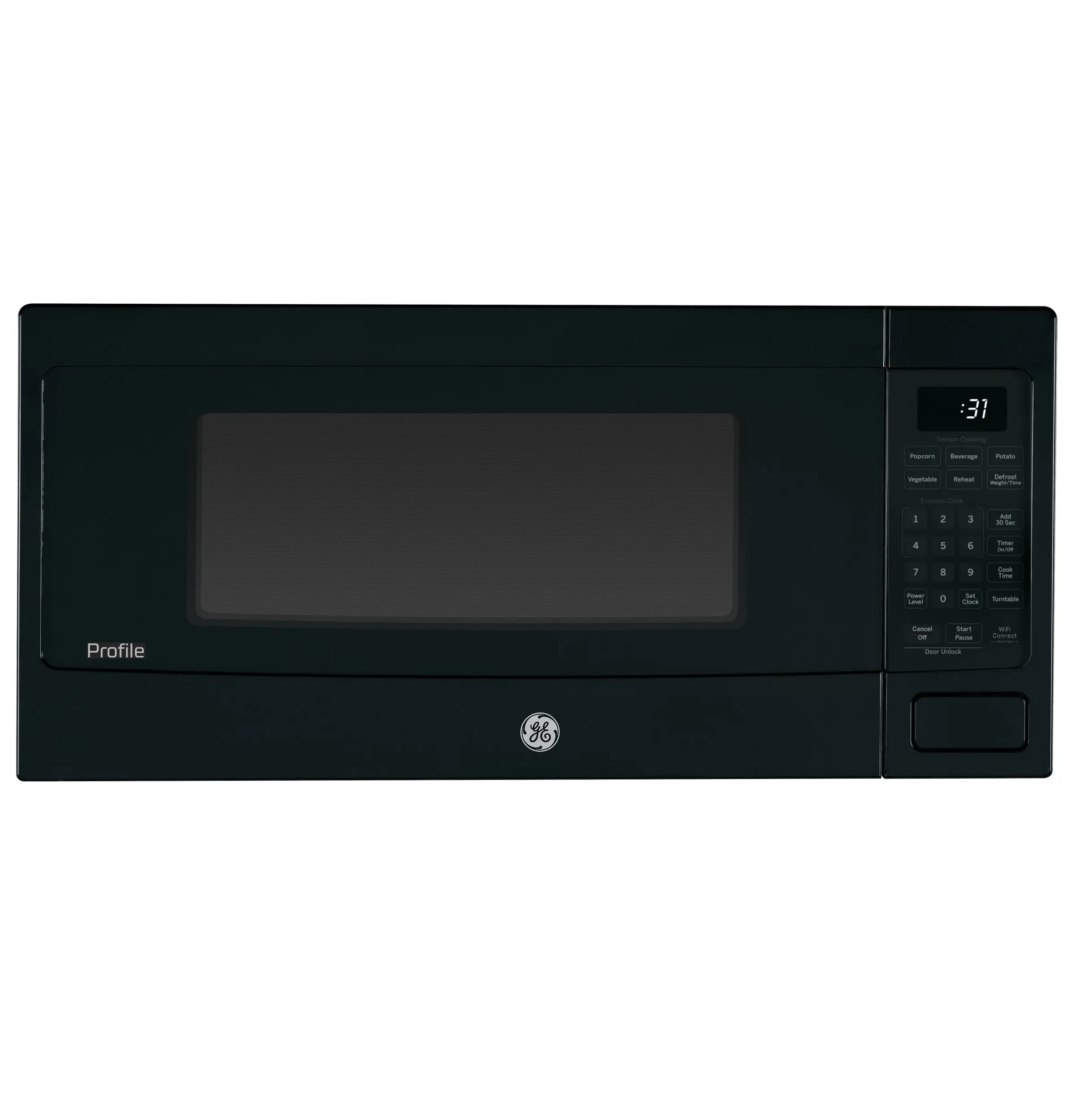 PCHK11S1WBB GE Profile 1.1 Cu Ft Countertop Microwave - Black-1