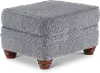 Wimbledon Pewter Gray Ottoman
