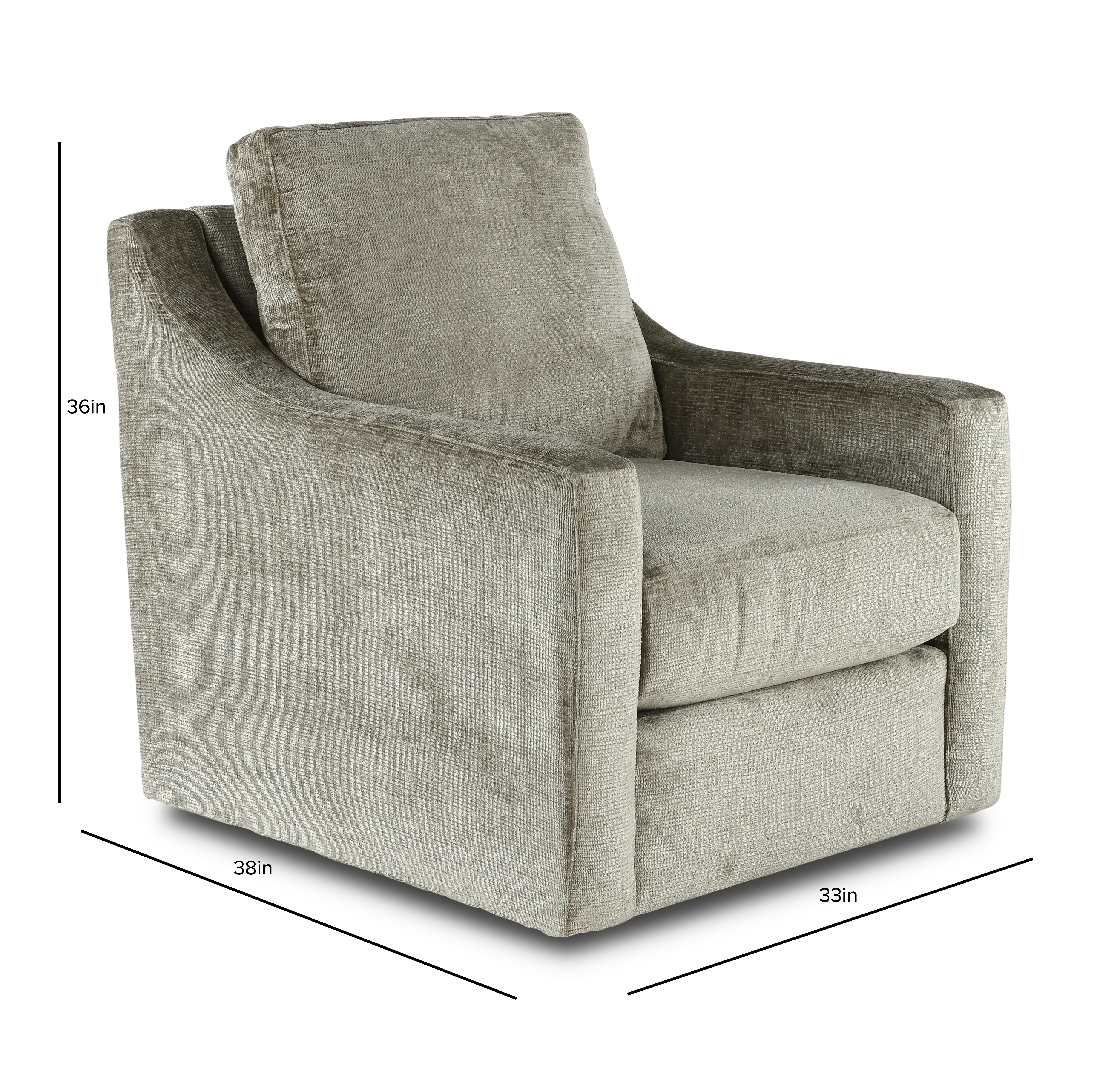 Daniel Olive Green Swivel Chair-3
