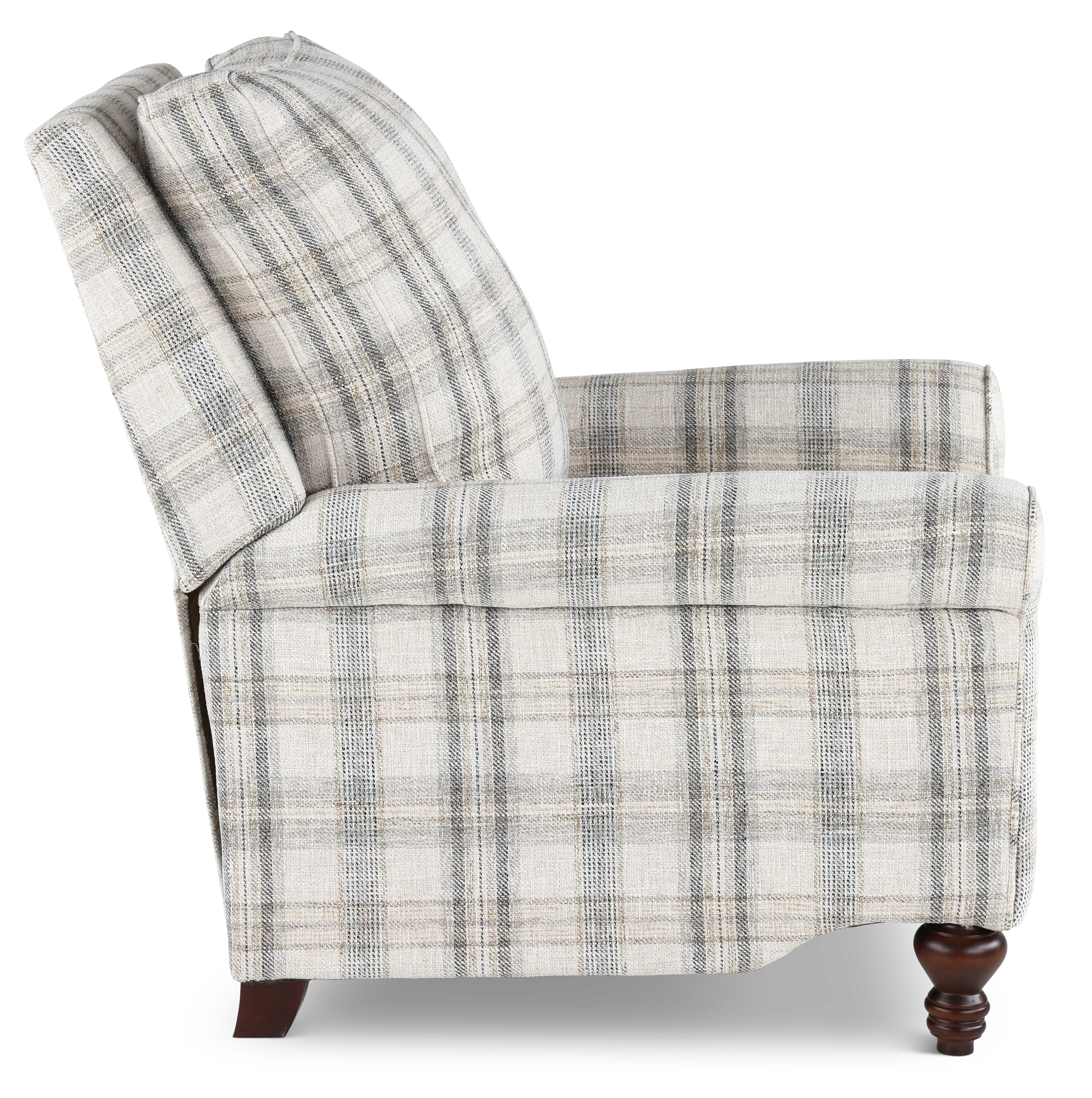 Addie Beige Plaid Pushback Recliner-6