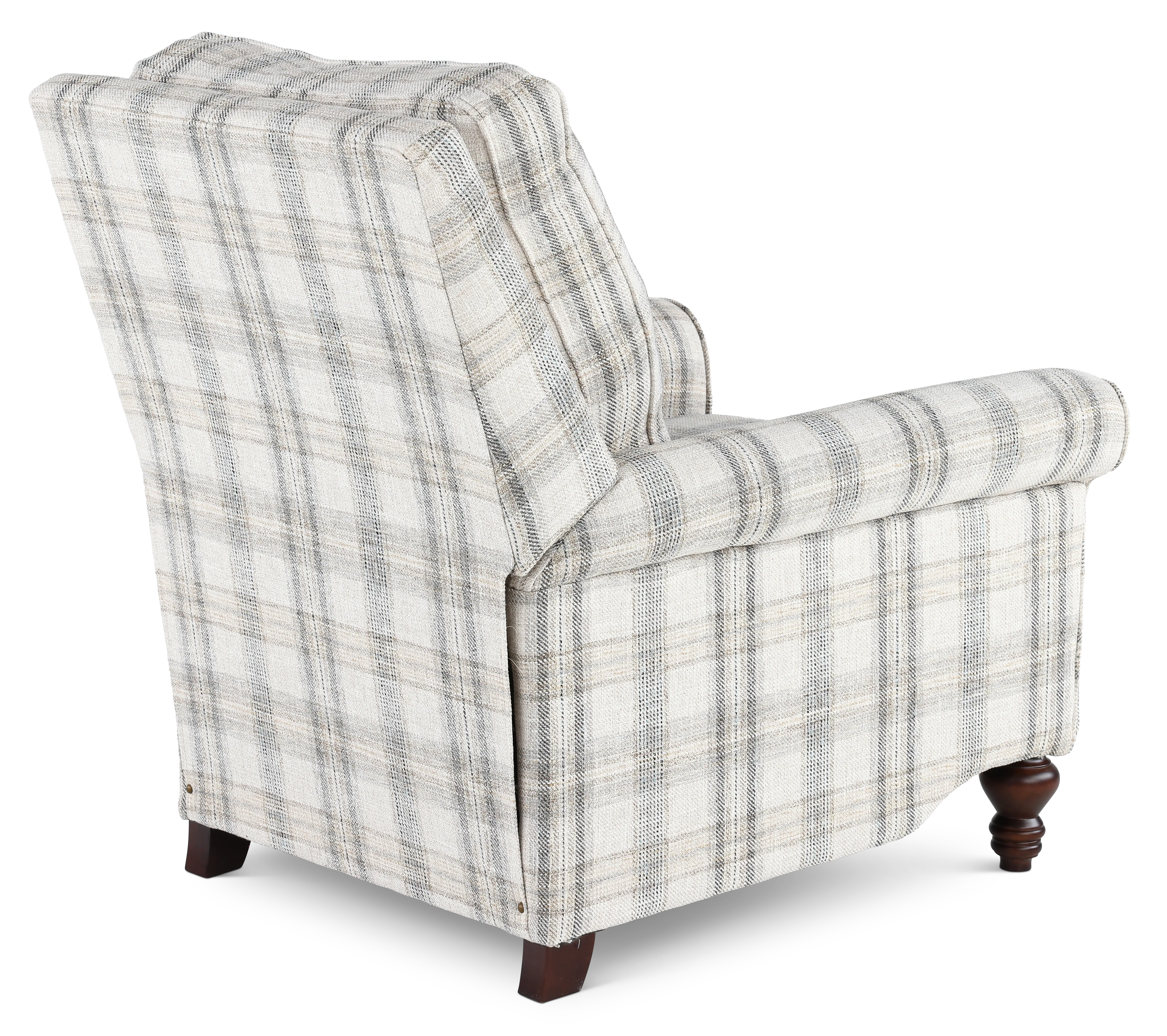 Addie Beige Plaid Pushback Recliner-7
