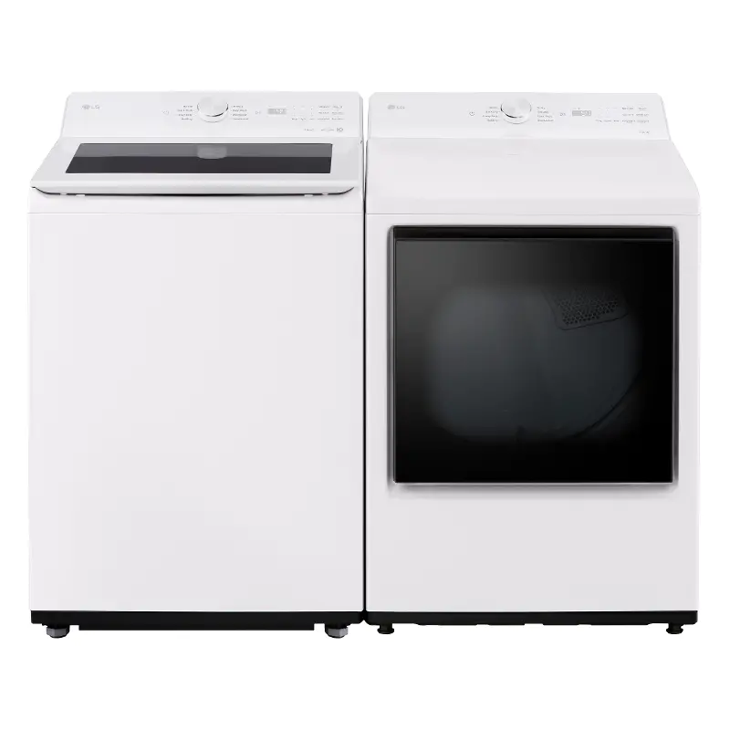 LG 8205 Top Load Electric Laundry Pair - White