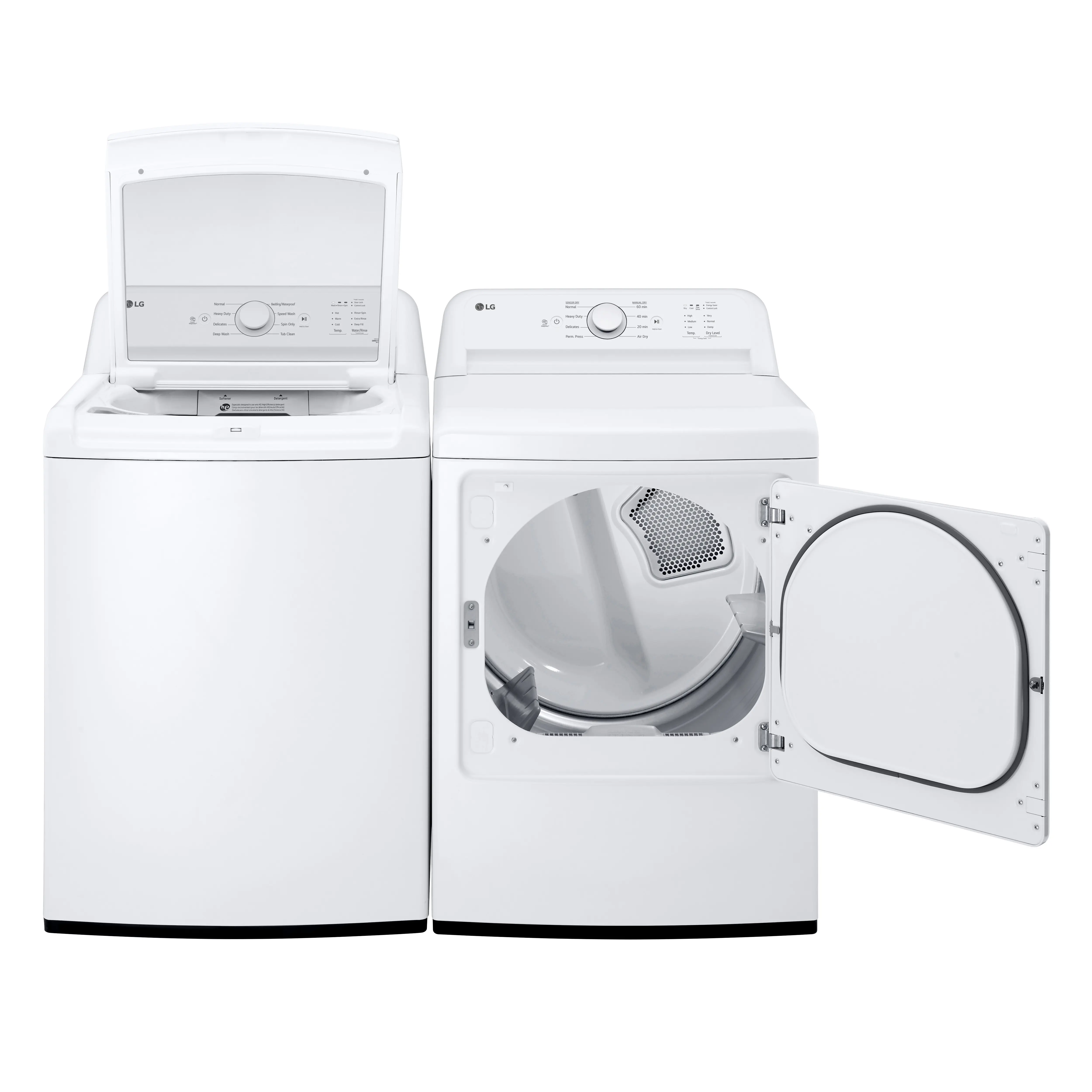 .LG-W/W-6105-ELE-PR LG 6105 Electric Washer and Dryer Set - White-3