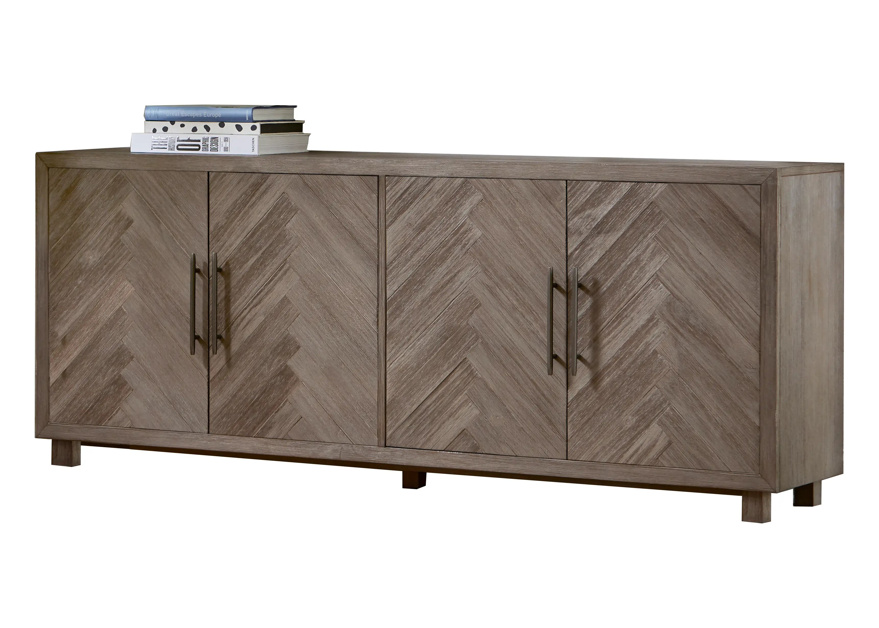 Palisades Gray 80 TV Stand-4