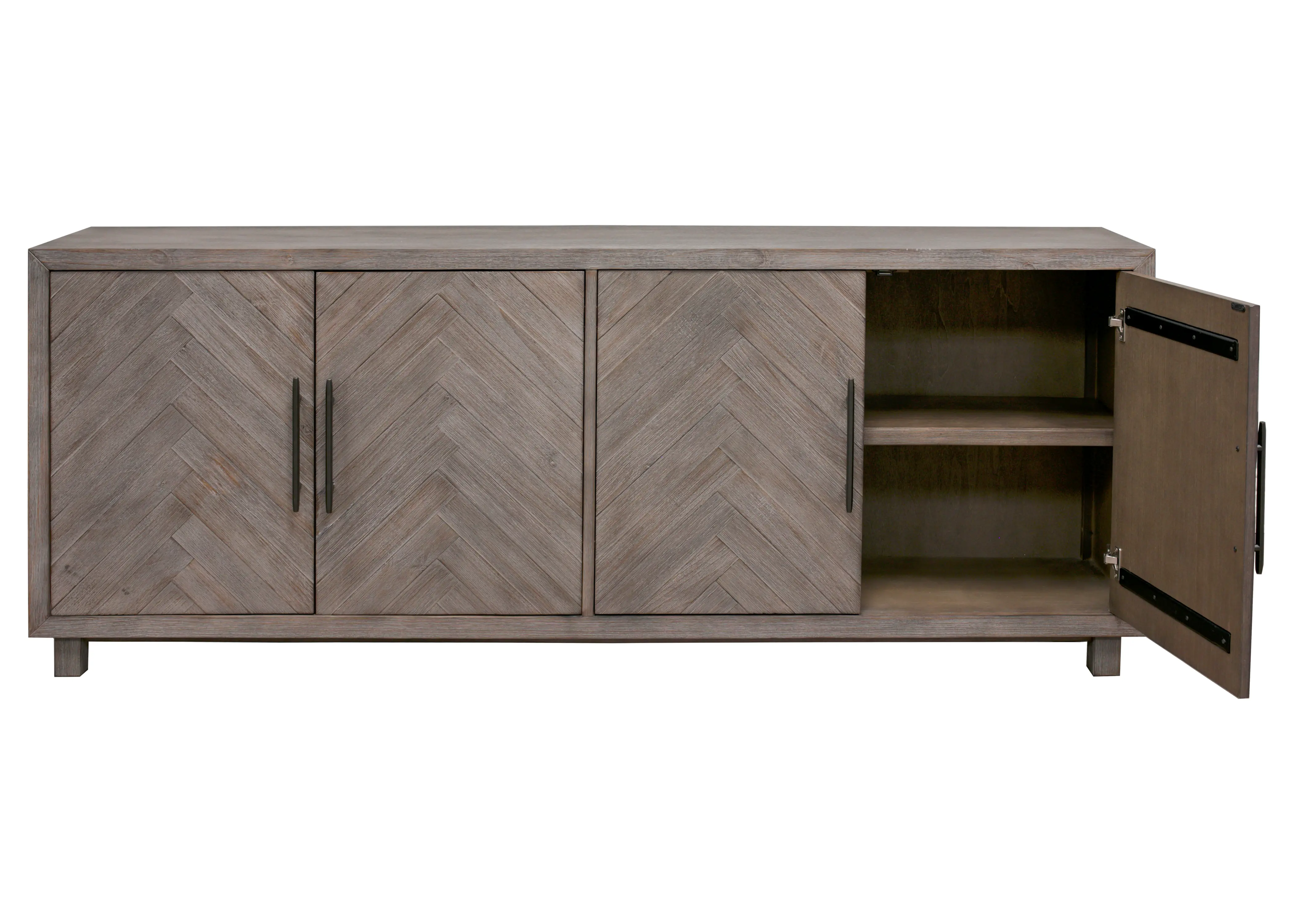 Palisades Gray 80 TV Stand-5