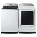 .SUG-W/W-7100-ELE-PR Samsung 7100 Smart Top Load Electric Washer and Dryer Set - White