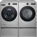 .LG-GRS-5700-ELE-PR LG 5700 Electric Front Load Washer and Dryer Set - Graphite Steel