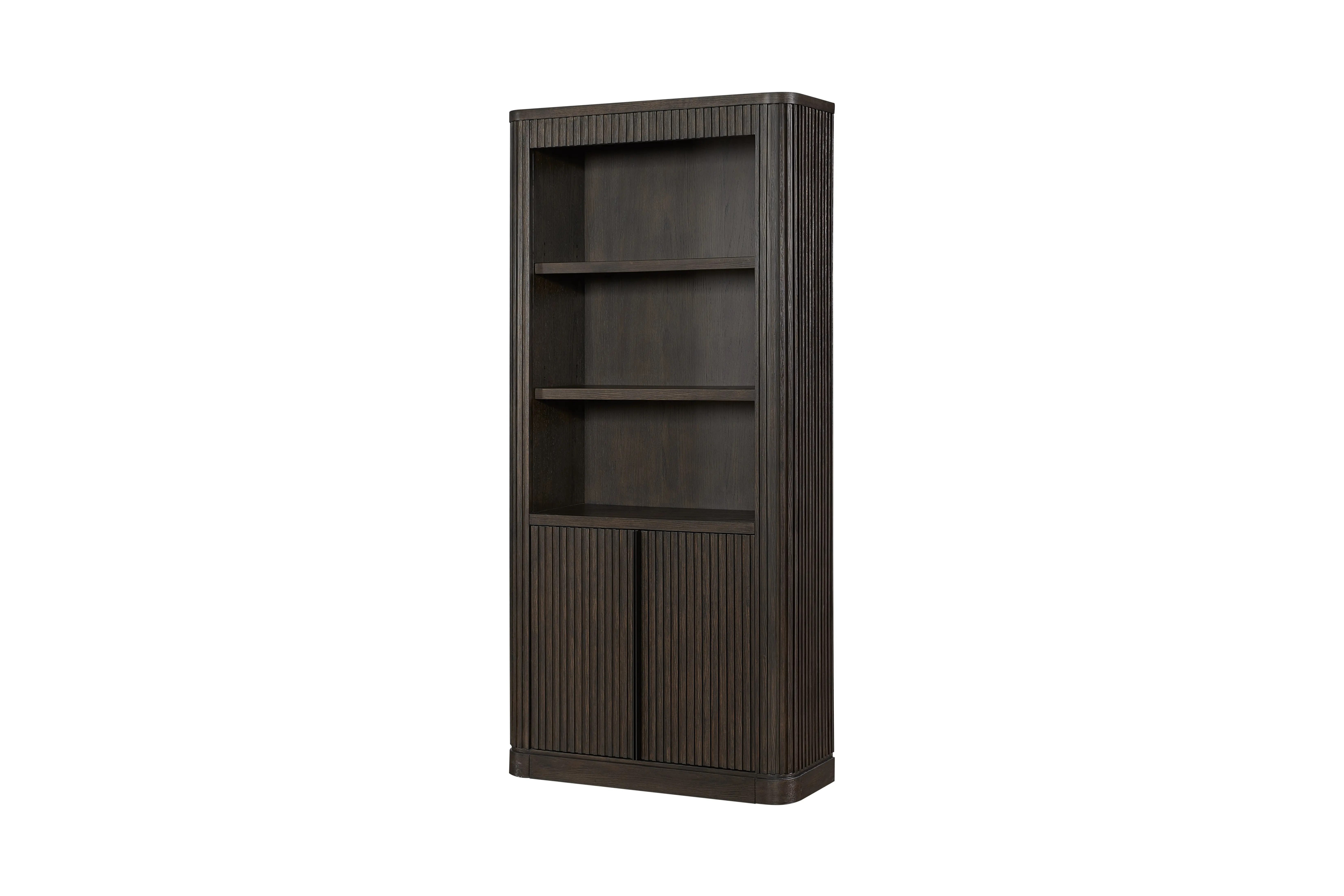 Tulane Brown Bookcase with Doors-4