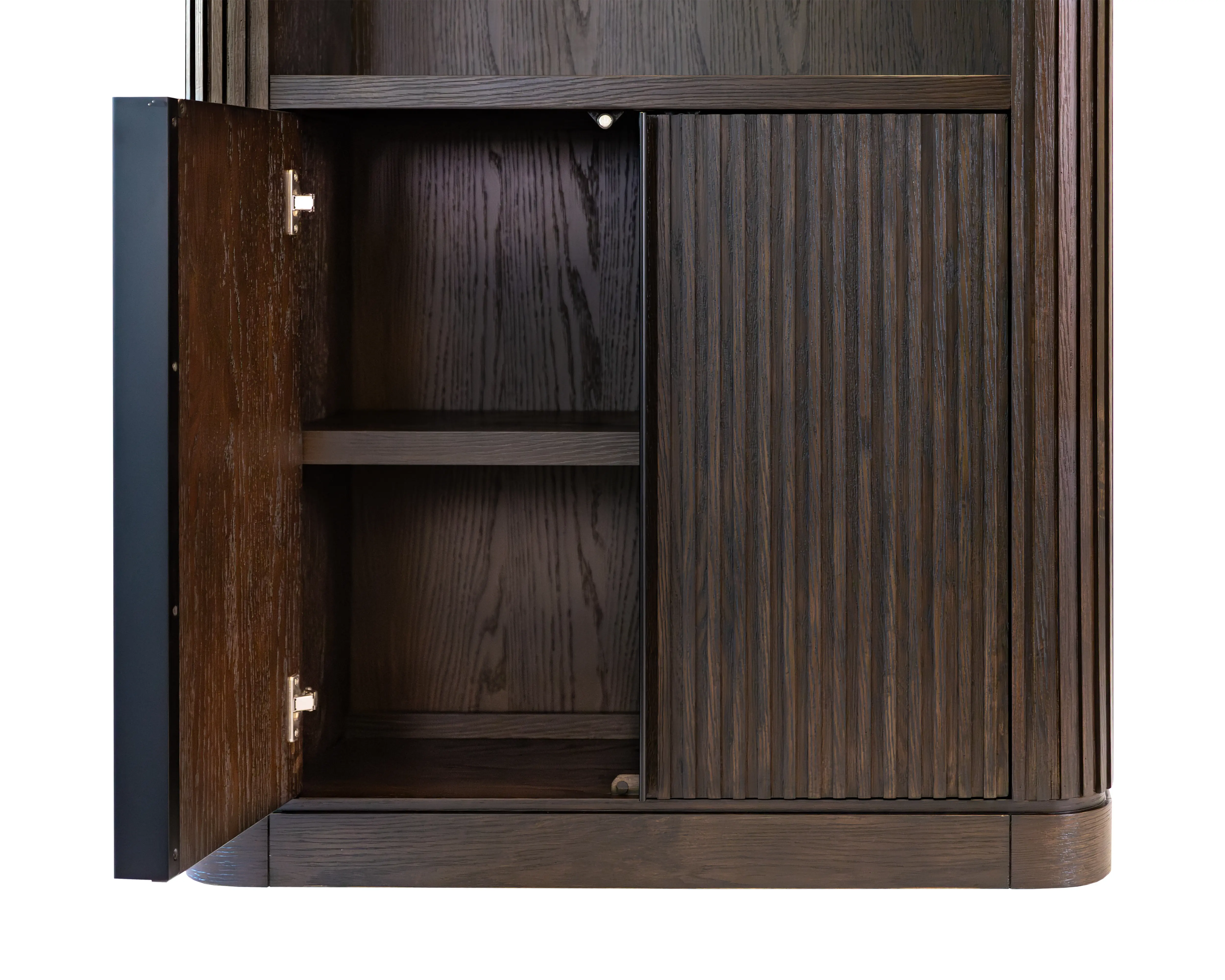 Tulane Brown Bookcase with Doors-5