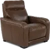 Zeppelin Brown Power Recliner with Bluetooth Audio System