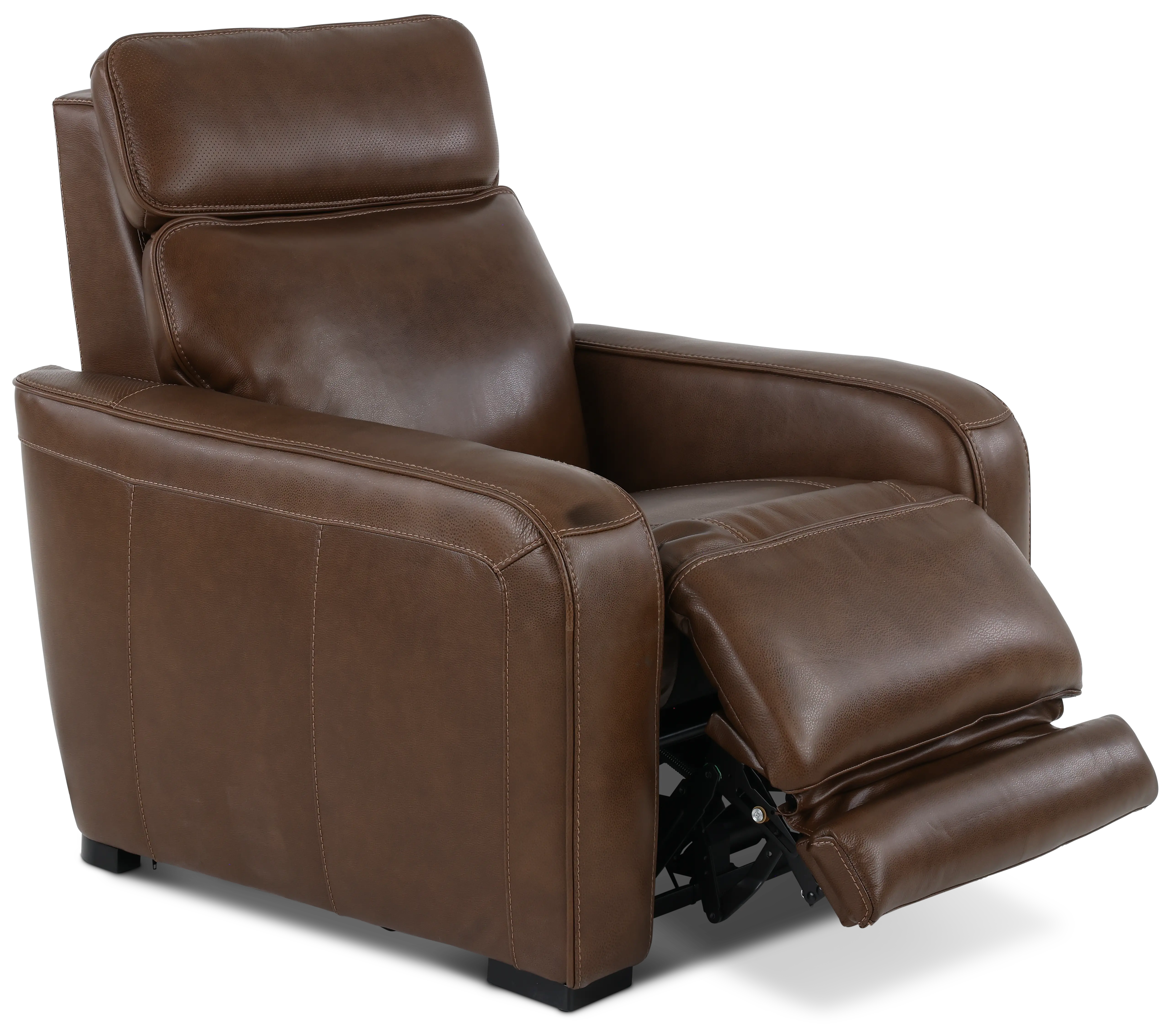 Zeppelin Brown Power Recliner with Bluetooth Audio System-4