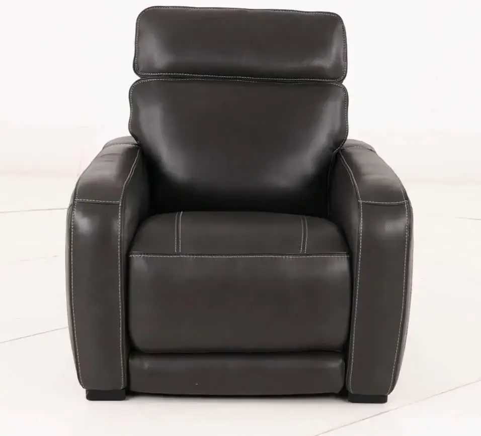 Zeppelin Gray Power Recliner with Bluetooth Audio System-10