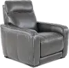 Zeppelin Gray Power Recliner with Bluetooth Audio System