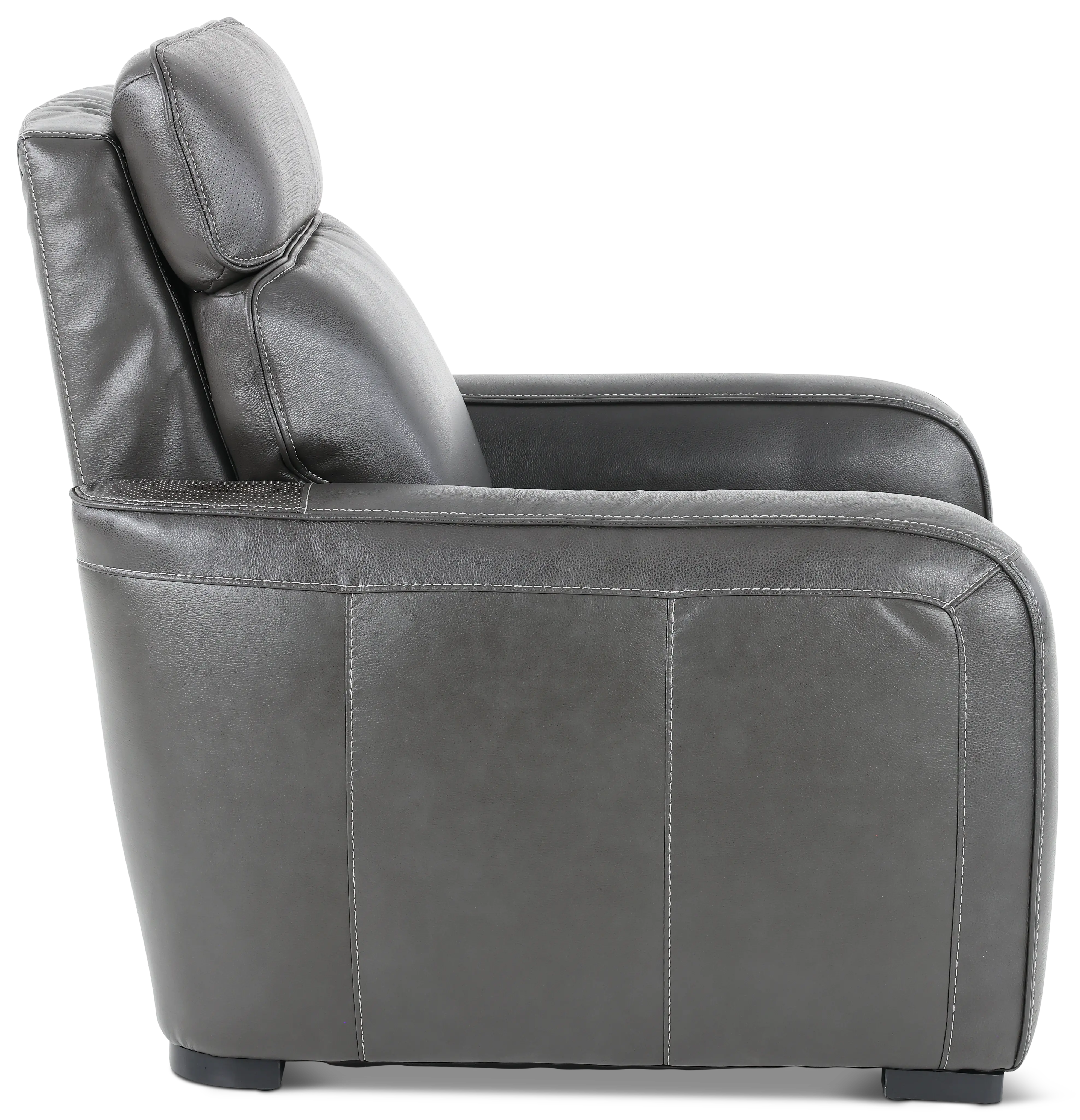 Zeppelin Gray Power Recliner with Bluetooth Audio System-5