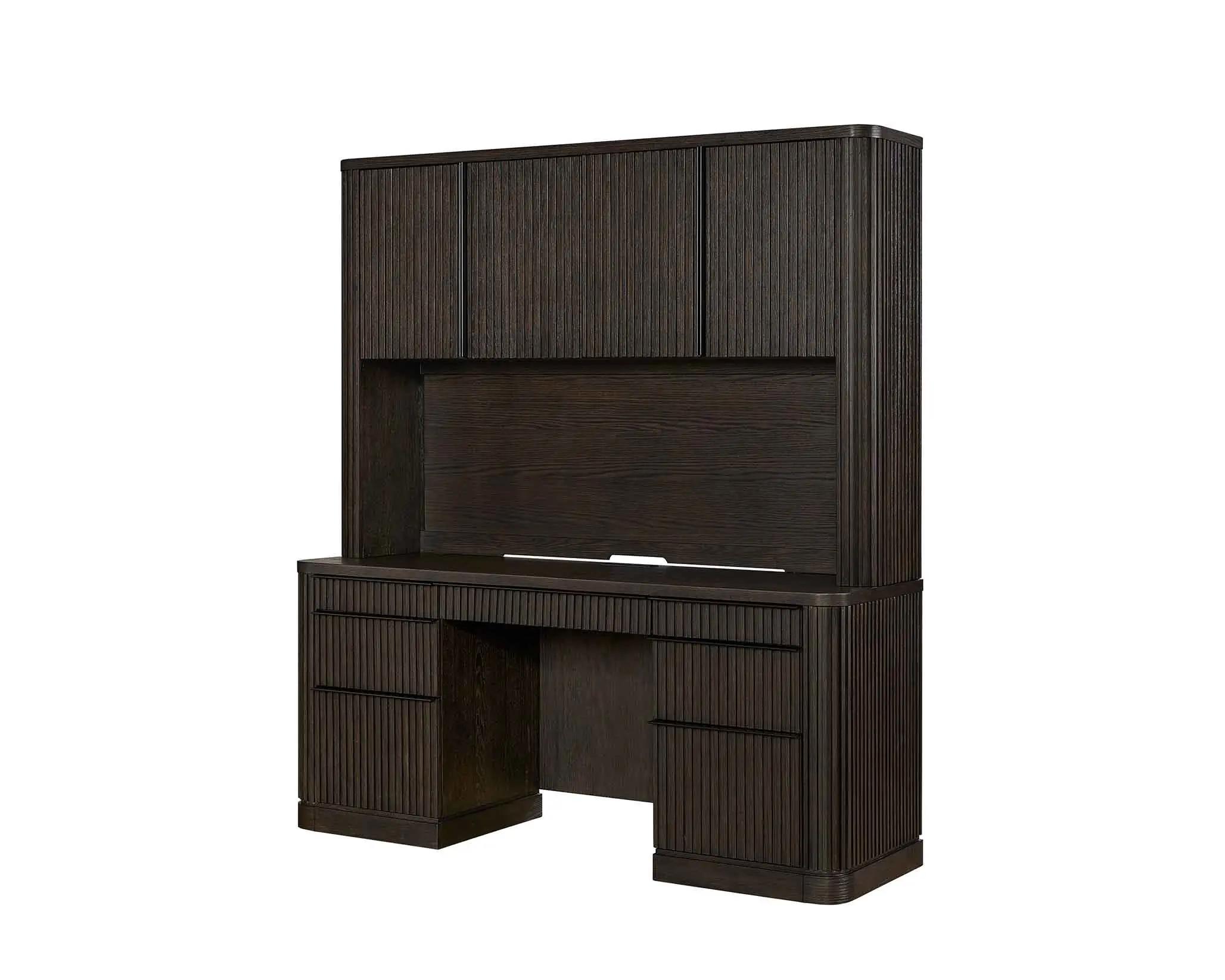 Tulane Brown Credenza and Hutch-4
