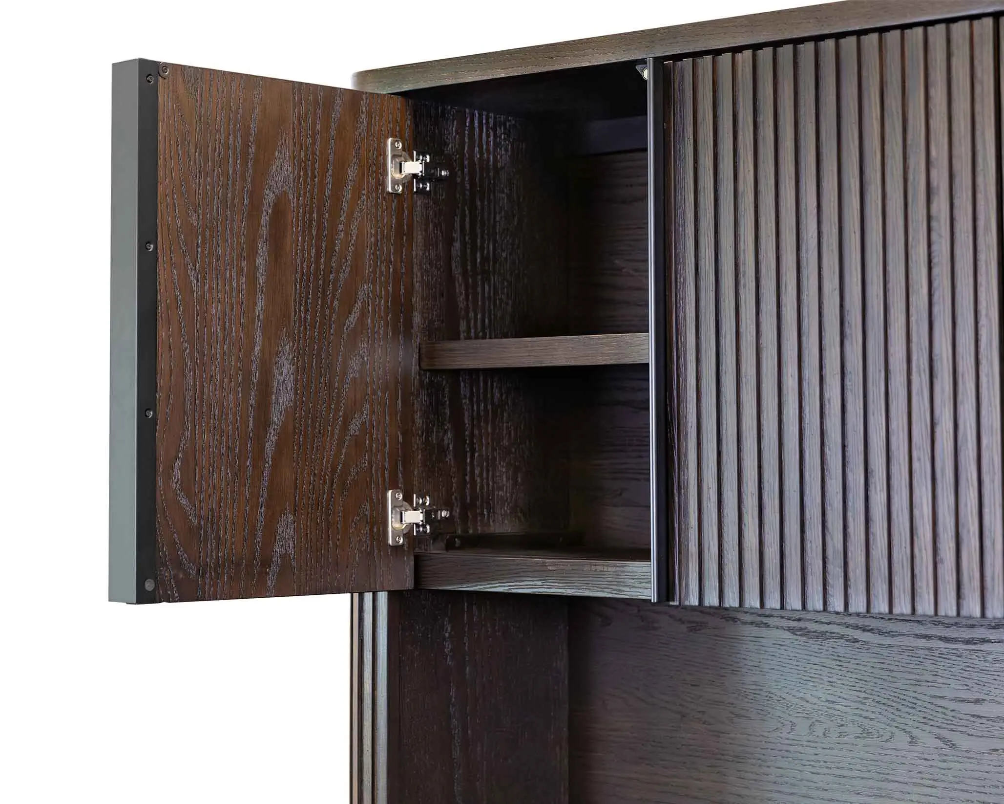 Tulane Brown Credenza and Hutch-7