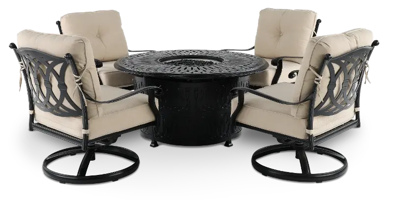 Montreal 5 Piece Fire Pit Set