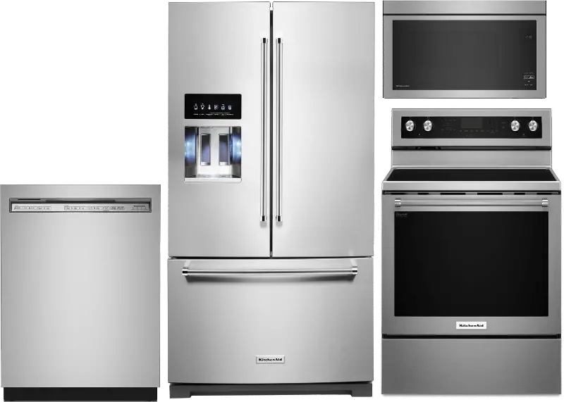 KitchenAid 4-Piece Electric Kitchen Appliance Package - Stainless Steel