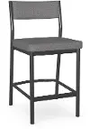 Adriana Gray Upholstered Counter Height Stool