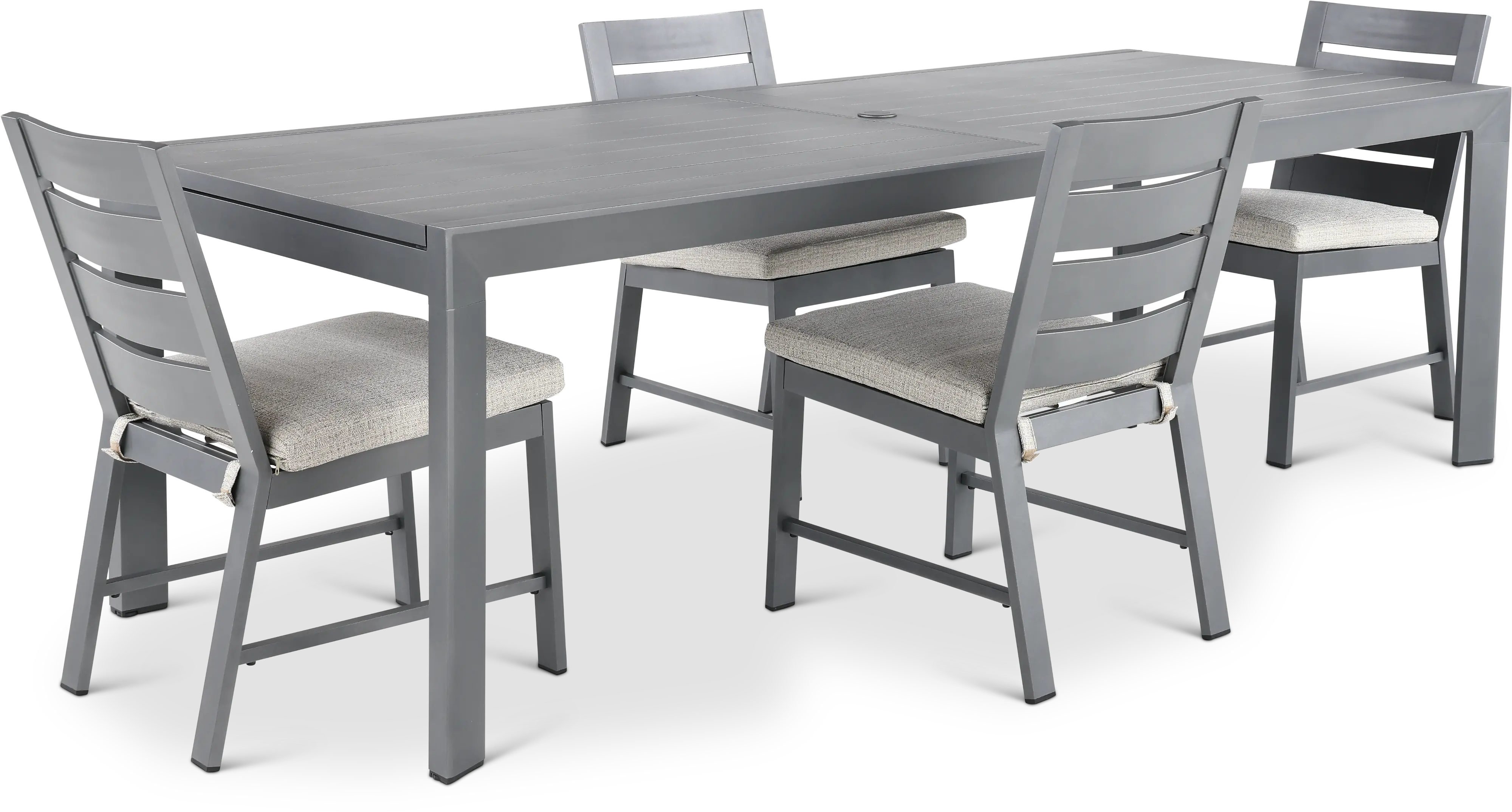 Gibraltar Gray and Beige 5-Piece Dining Table Set-1