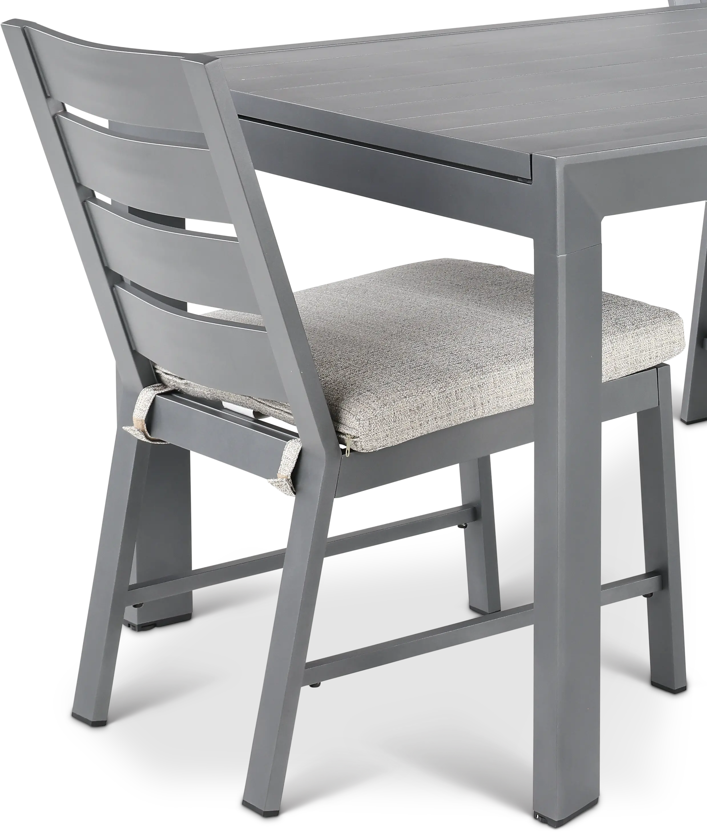 Gibraltar Gray and Beige 5-Piece Dining Table Set-7