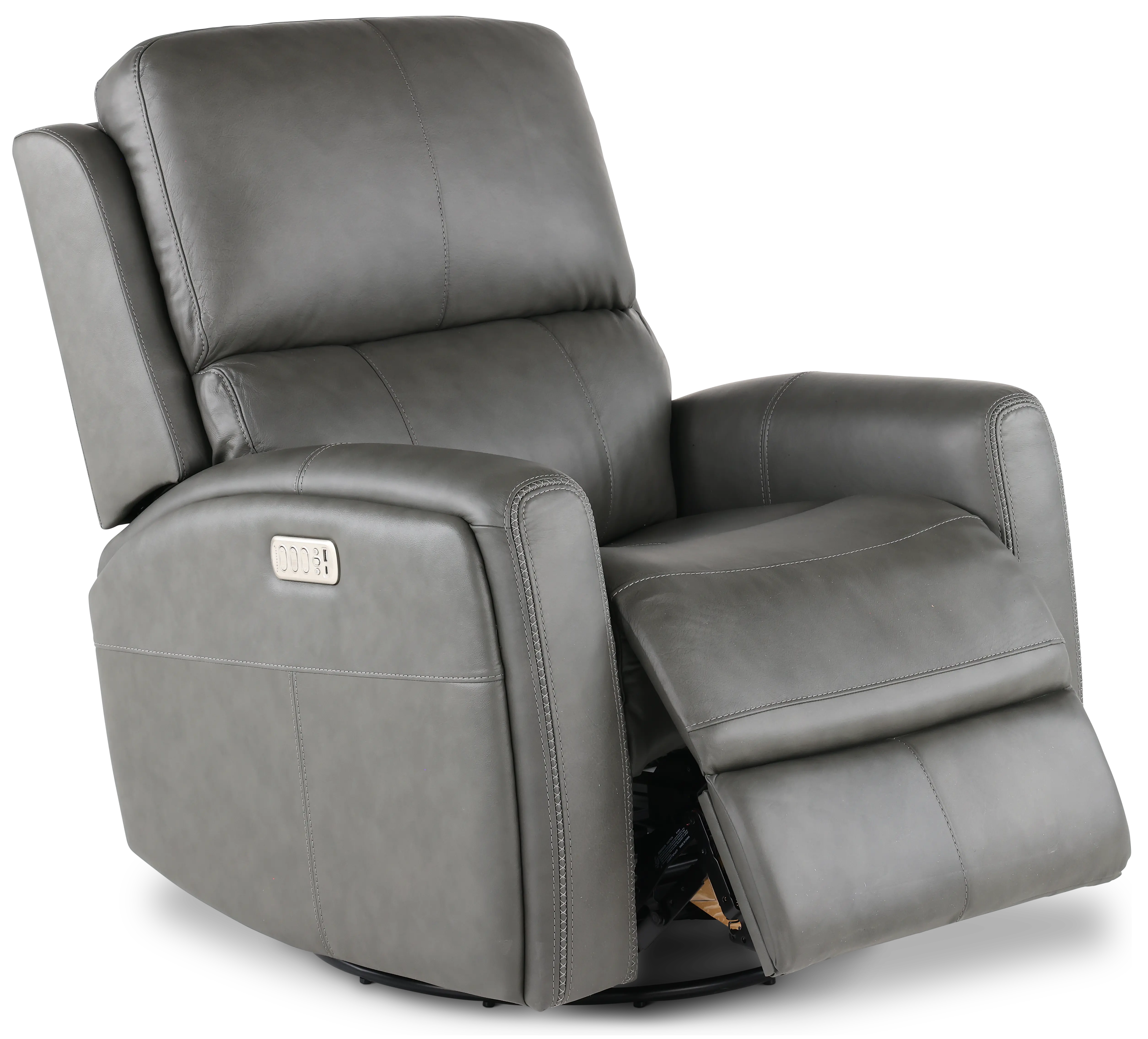 Linden Charcoal Power Recliner with Heat and Massage-5