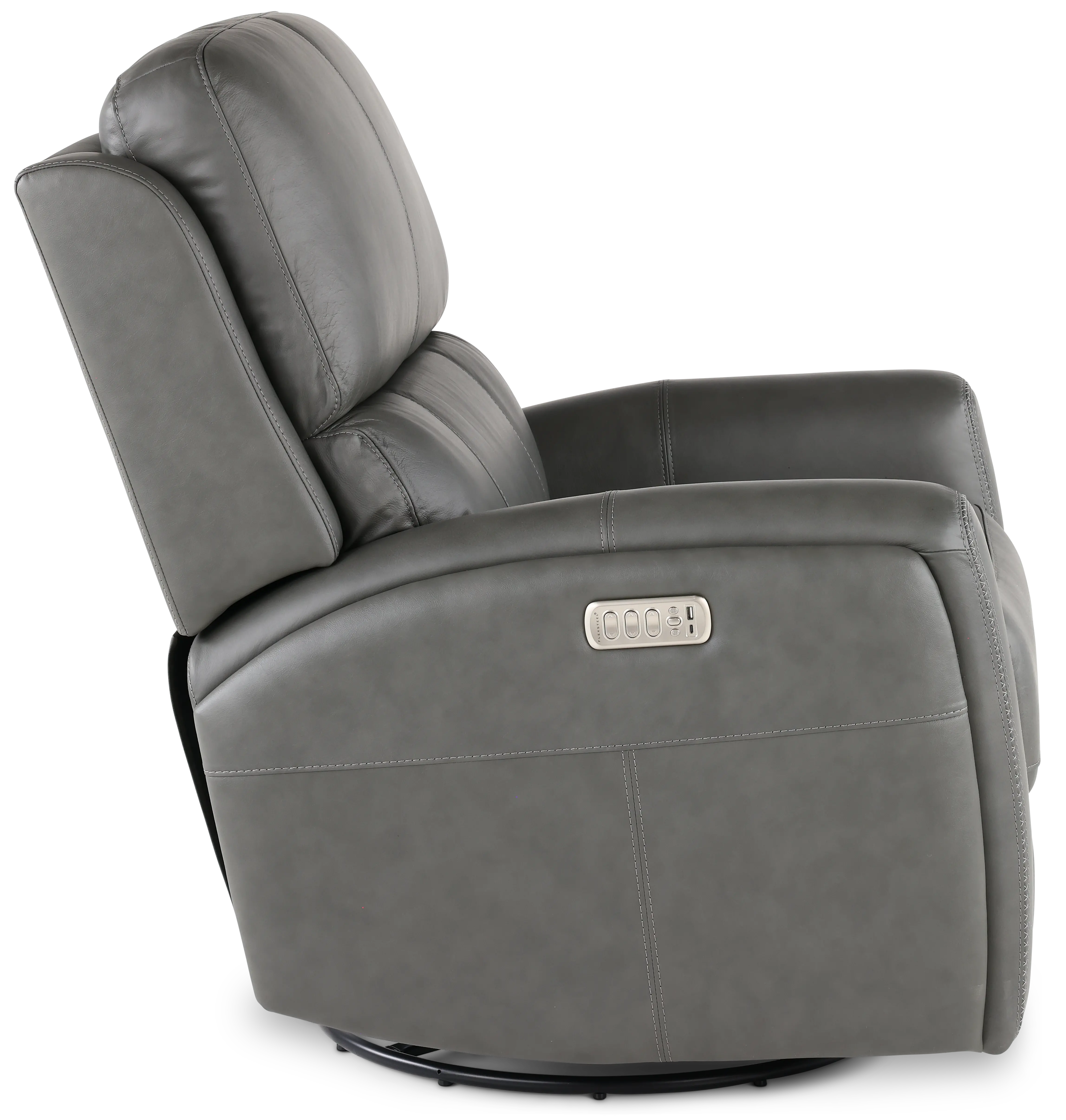 Linden Charcoal Power Recliner with Heat and Massage-6