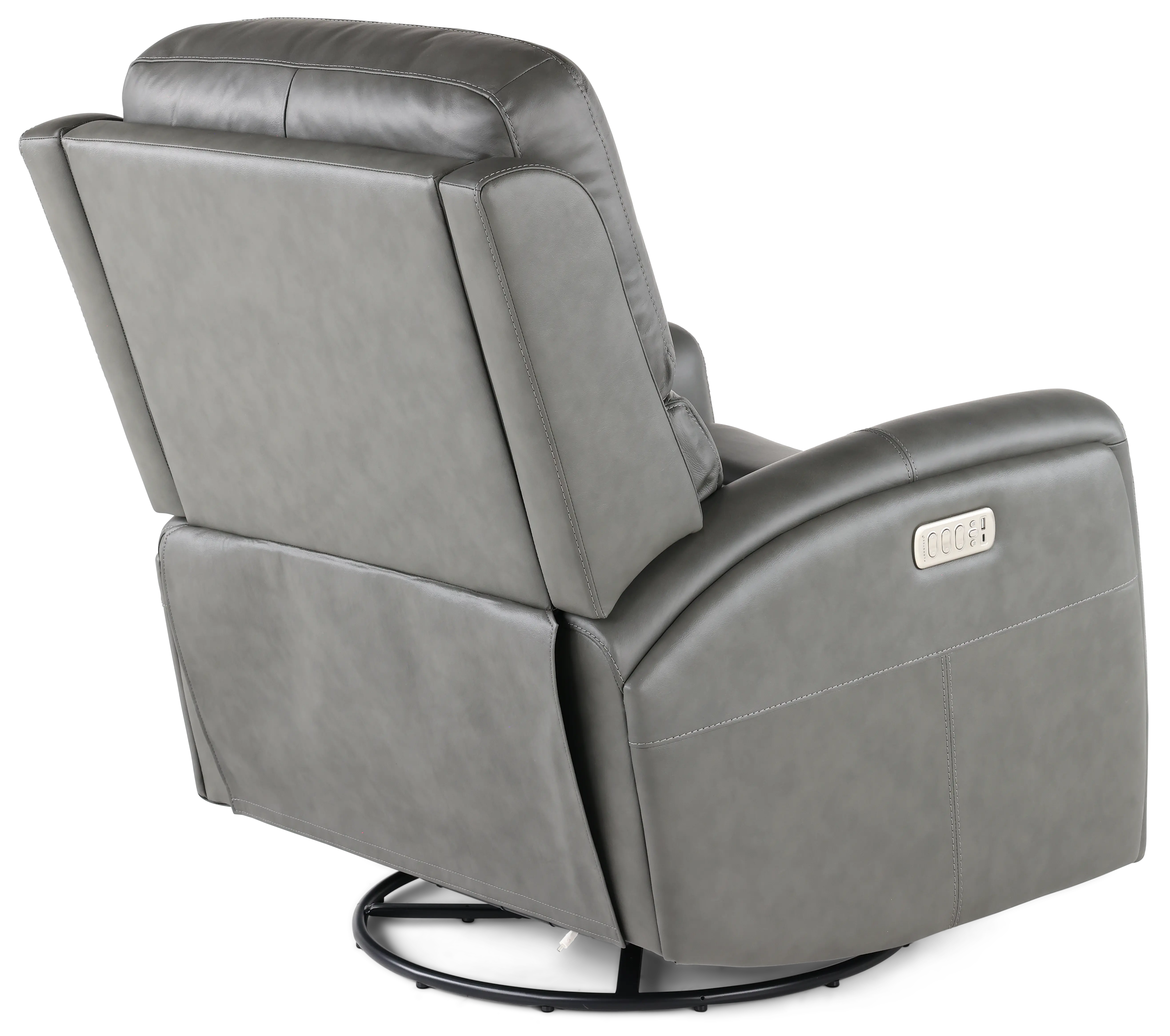 Linden Charcoal Power Recliner with Heat and Massage-7