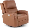 Linden Carmel Power Recliner with Heat and Massage