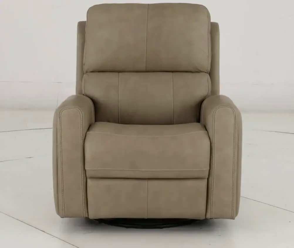 Linden Beige Power Recliner with Heat and Massage-11