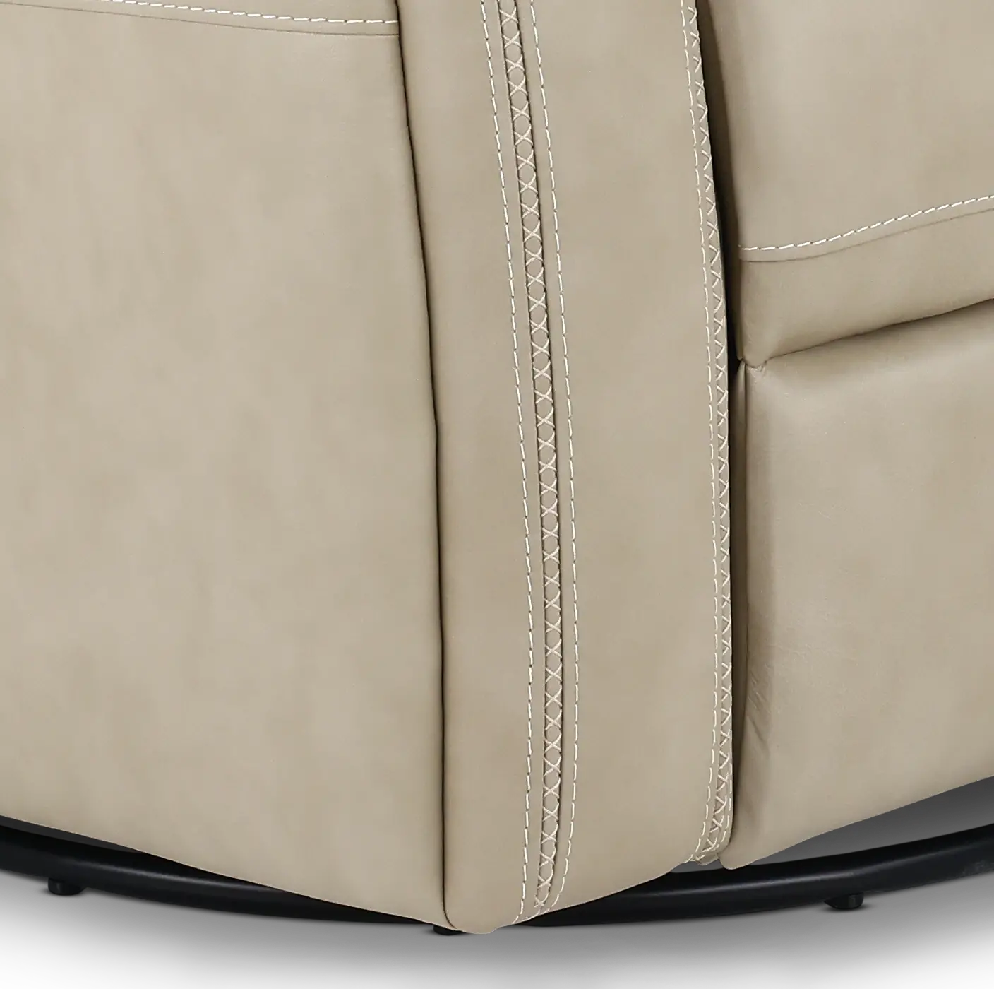 Linden Beige Power Recliner with Heat and Massage-9
