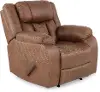 Lux Brown Manual Recliner