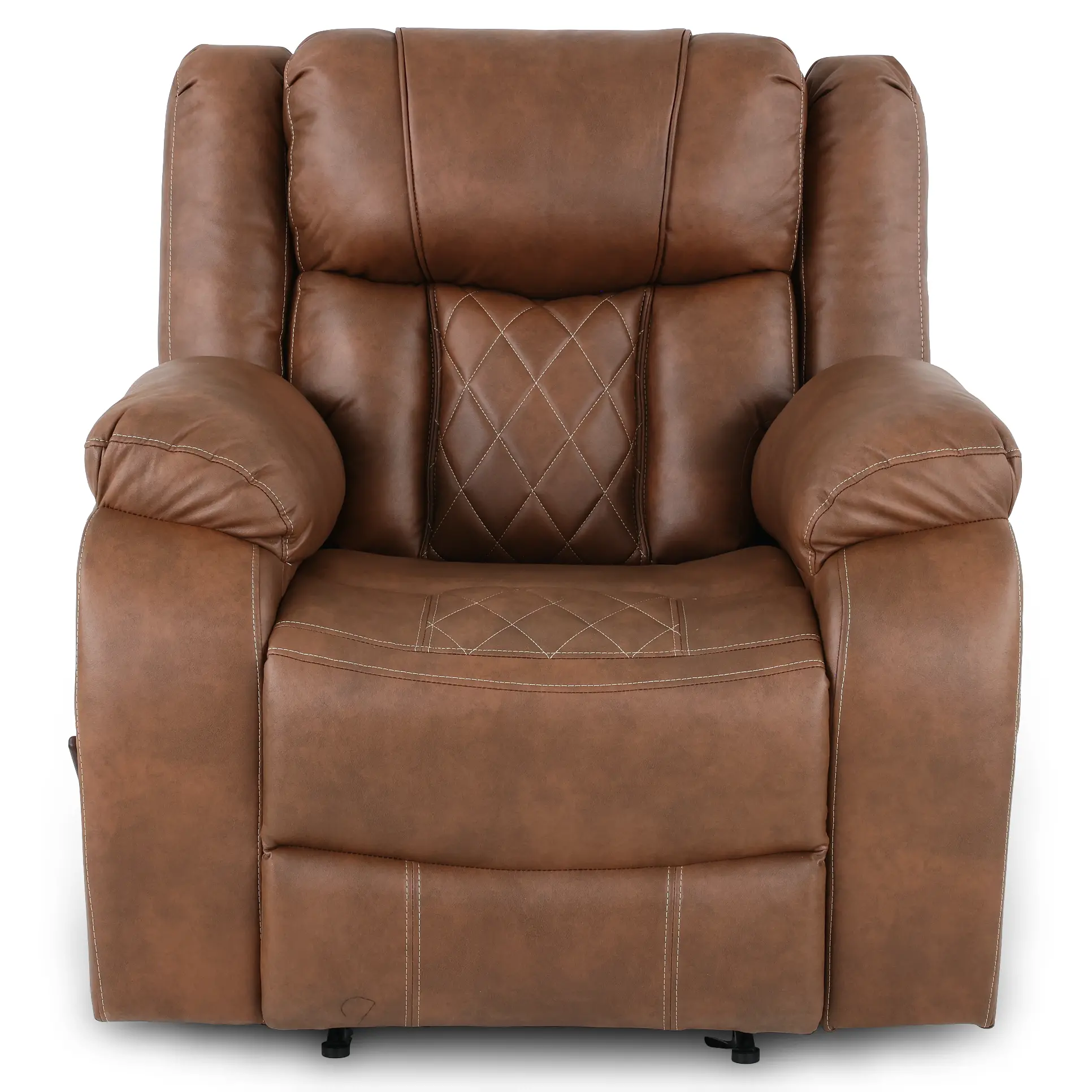 Lux Brown Manual Recliner-4