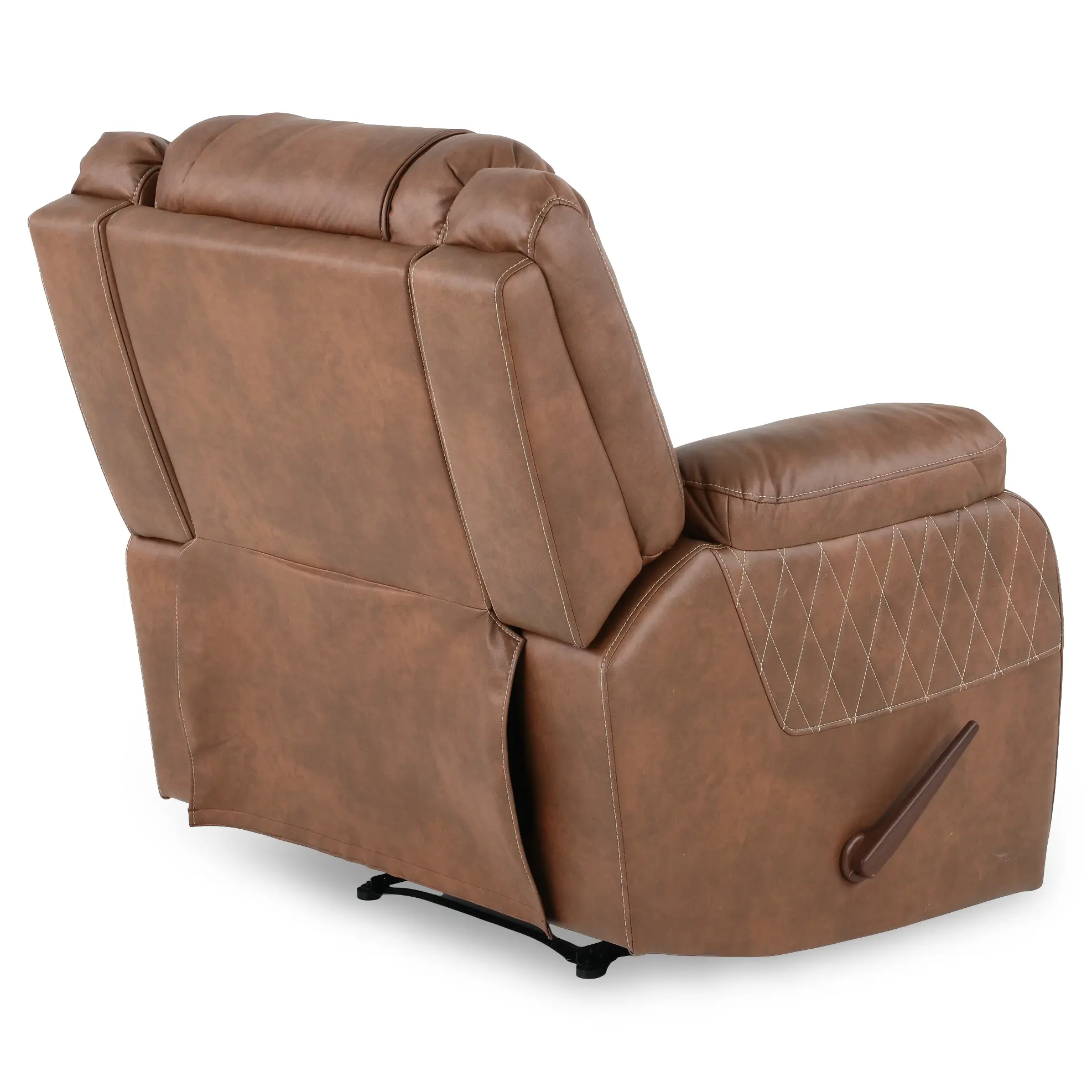 Lux Brown Manual Recliner-6